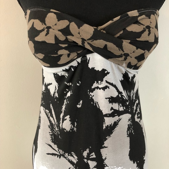 NWT-Women’s Tommy Bahama Scenic Palm Bandeau twist front cup Maxi dress X-small. - Picture 4 of 11